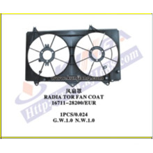 Revestimiento del ventilador del radiador de refrigeración para Camry&#39;2002 Acv30 (111701-ACV30-F)